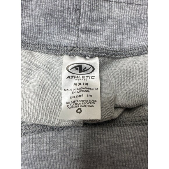 Womens Green Short Sleeve T Shirt and Gray Shorts w/ Pockets - Picture 9 of 12